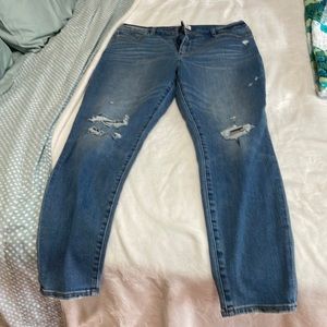 super skinny high rise jeggings size 16 regular